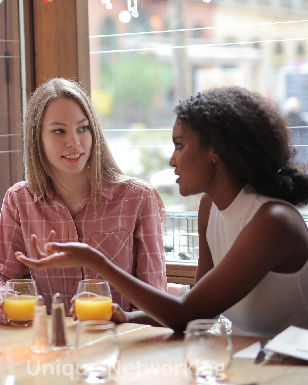Unique Round Table Networking Image of women talking